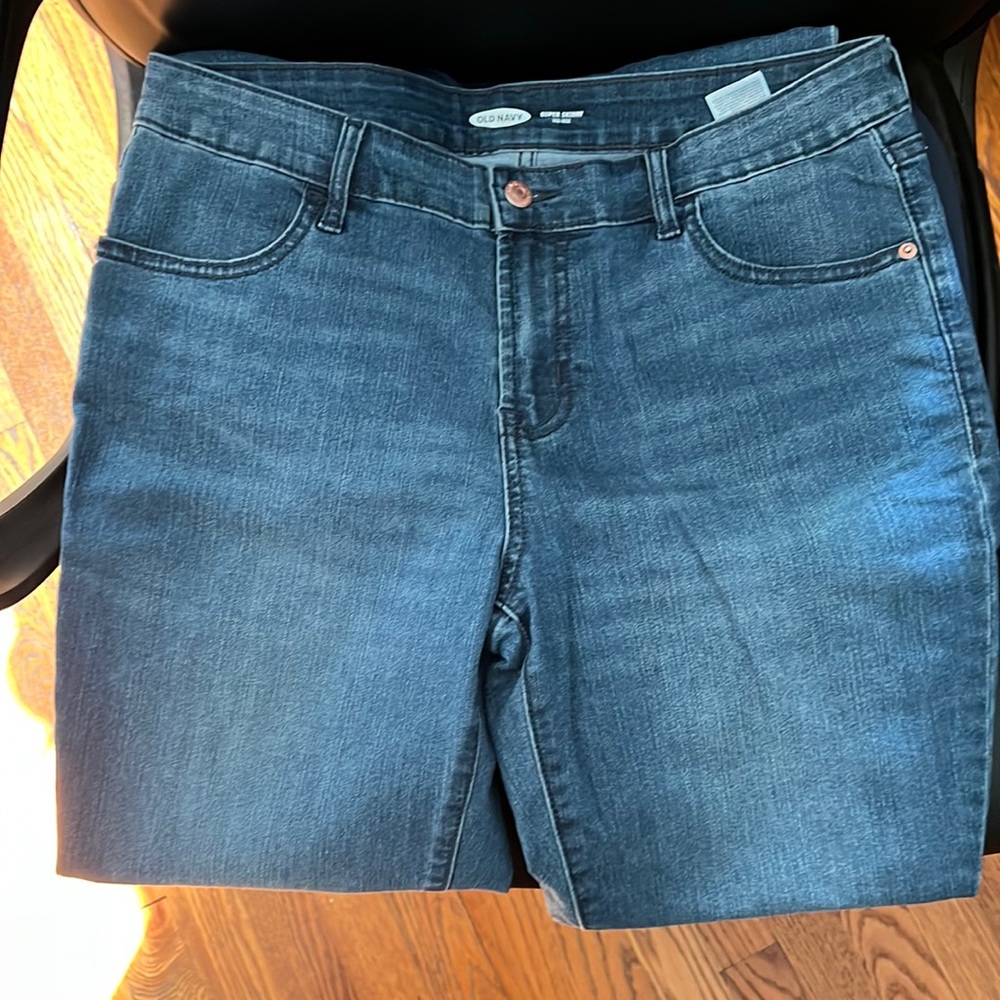 Old Navy Super Skinny Mid Rose s 12 medium wash